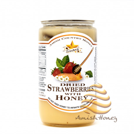 Dried Strawberries with Honey 1 LB