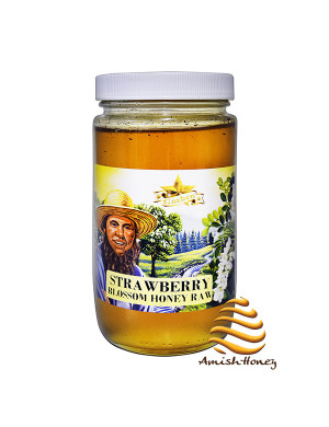 Strawberry Raw Honey 1lb